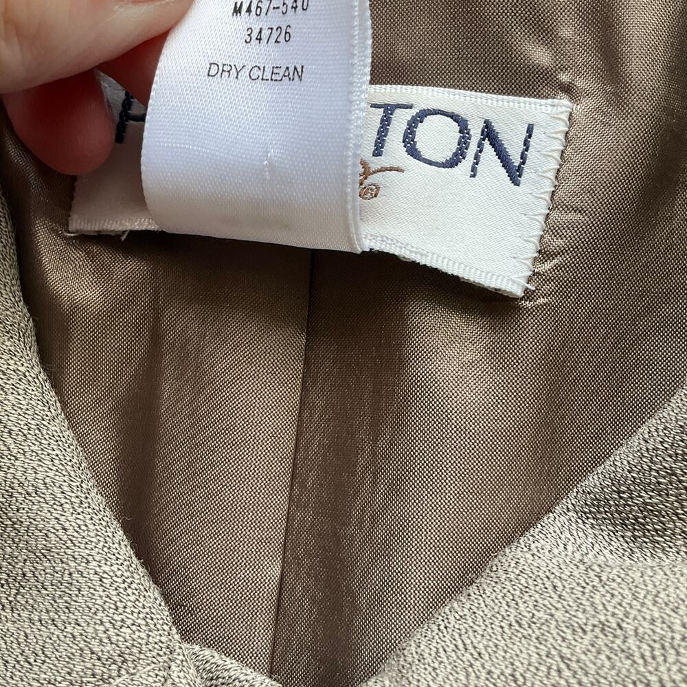 Pendleton Beige Wool Blend Single-Breasted Coat - Picture 6 of 10